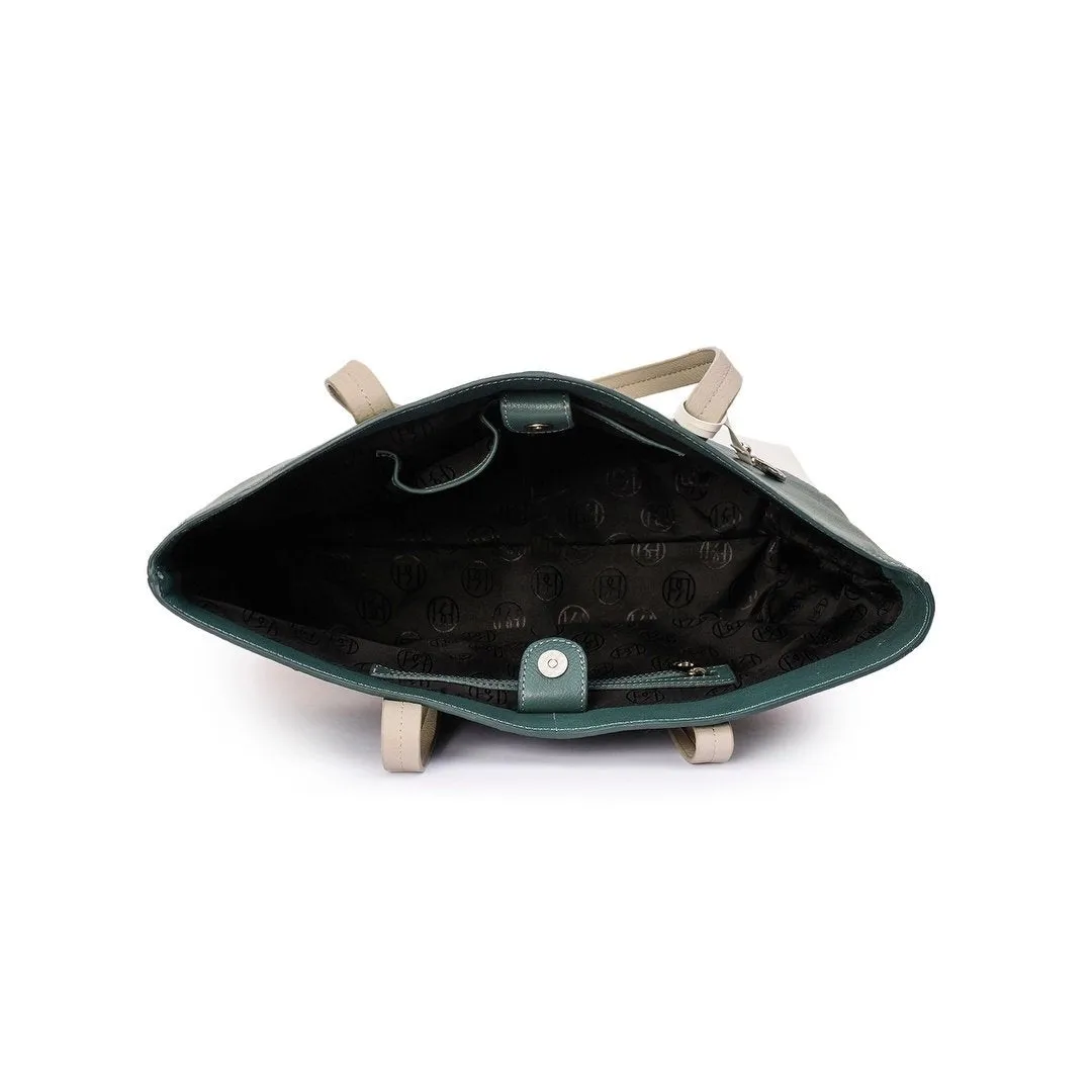 Leather Tote Bag - PRU1345