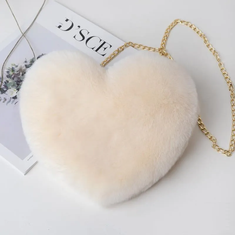 Love Bags for Women Plush Chain Shoulder Bags (Valentine's Day Party Bag) - Fashionzapp