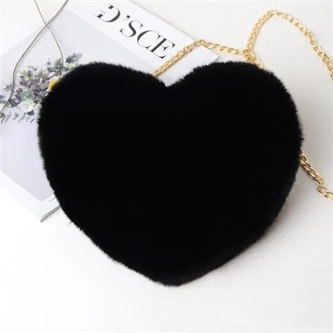 Love Bags for Women Plush Chain Shoulder Bags (Valentine's Day Party Bag) - Fashionzapp