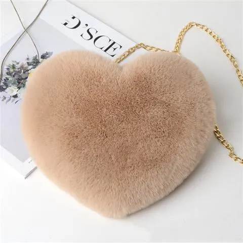 Love Bags for Women Plush Chain Shoulder Bags (Valentine's Day Party Bag) - Fashionzapp