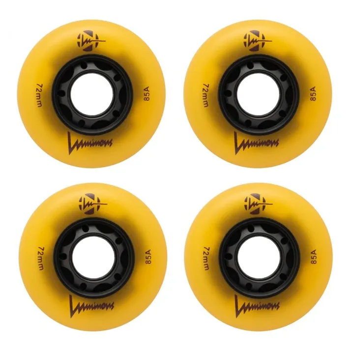 Luminous Light Up Glow LED Inline Wheels 76mm 85A - 4 Pack
