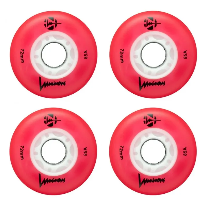 Luminous Light Up LED Inline Wheels 76mm 85A - 4 Pack