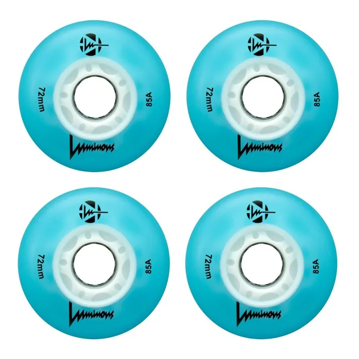 Luminous Light Up LED Inline Wheels 76mm 85A - 4 Pack