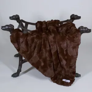 Luxe Dog Blanket - Chocolate