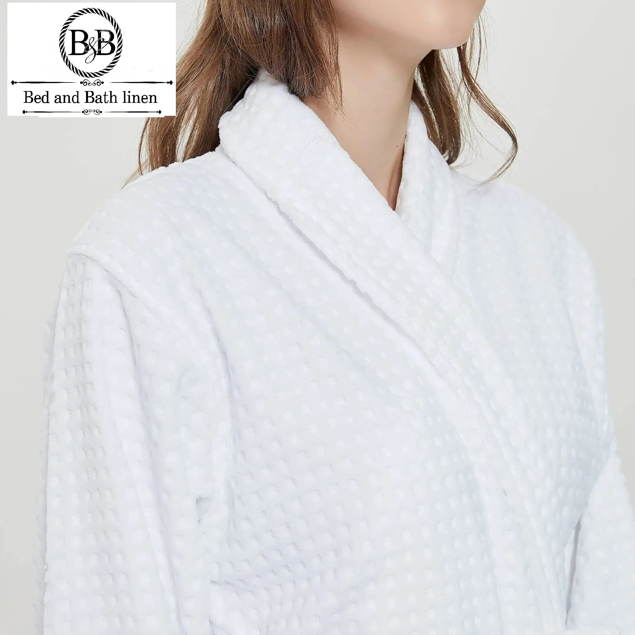 Luxurious 420 GSM Shawl Collar Velour Bathrobe