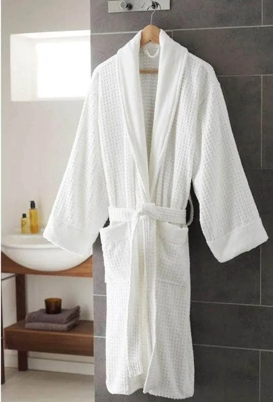 Luxurious 420 GSM Shawl Collar Velour Bathrobe