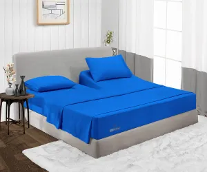Luxurious Royal Blue Split Head Sheets - 600TC