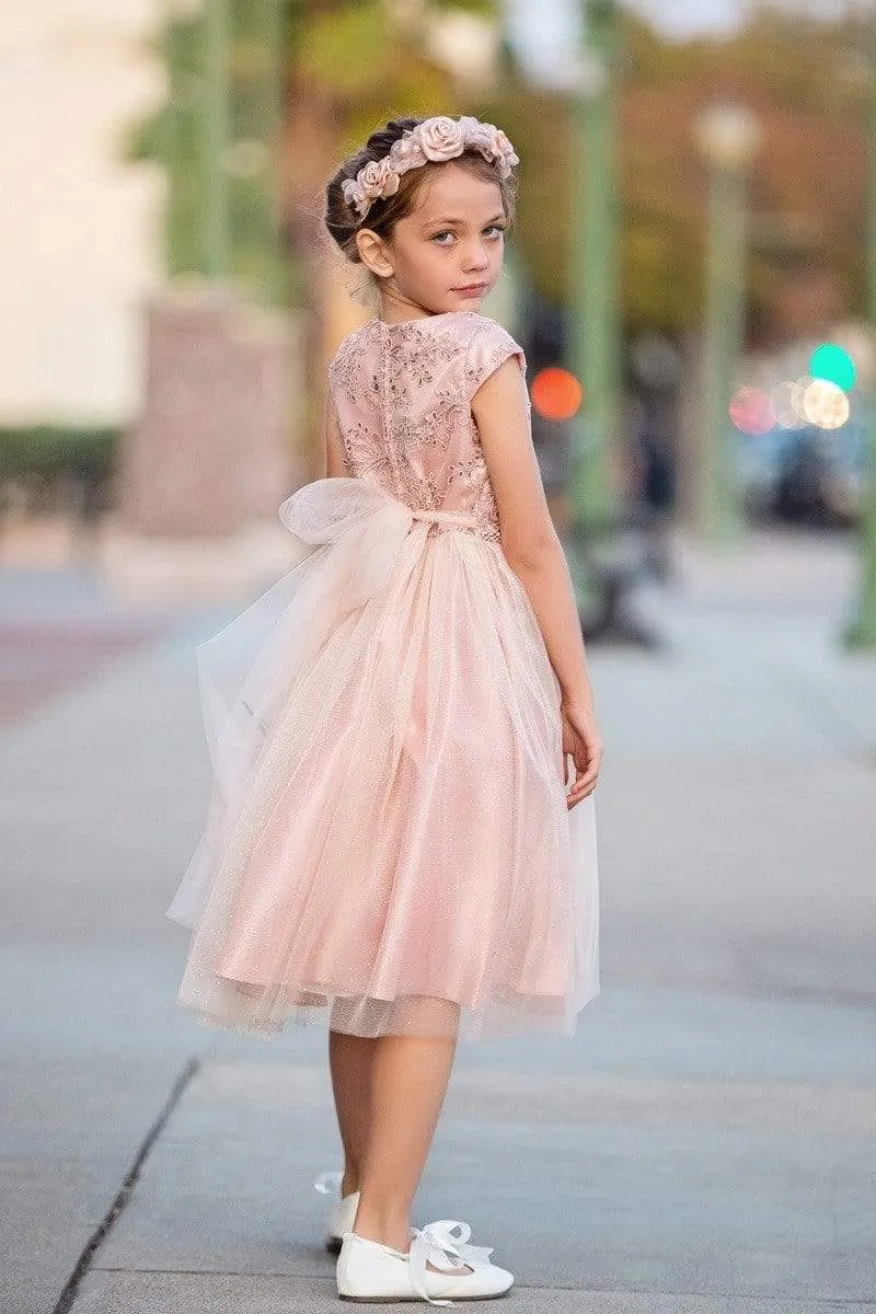 Luxurious Silk & Glittery Tulle Top Burgundy