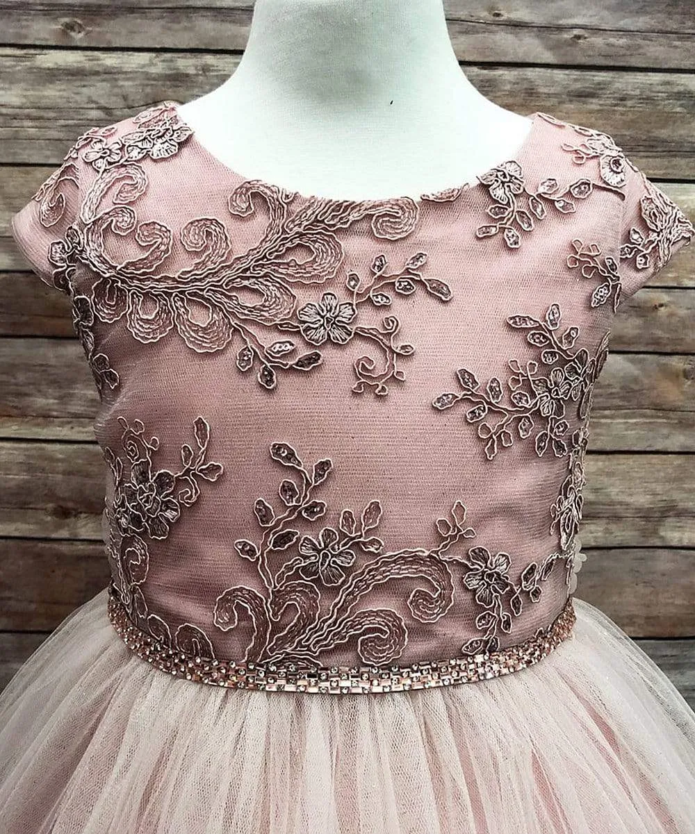 Luxurious Silk & Glittery Tulle Top Burgundy