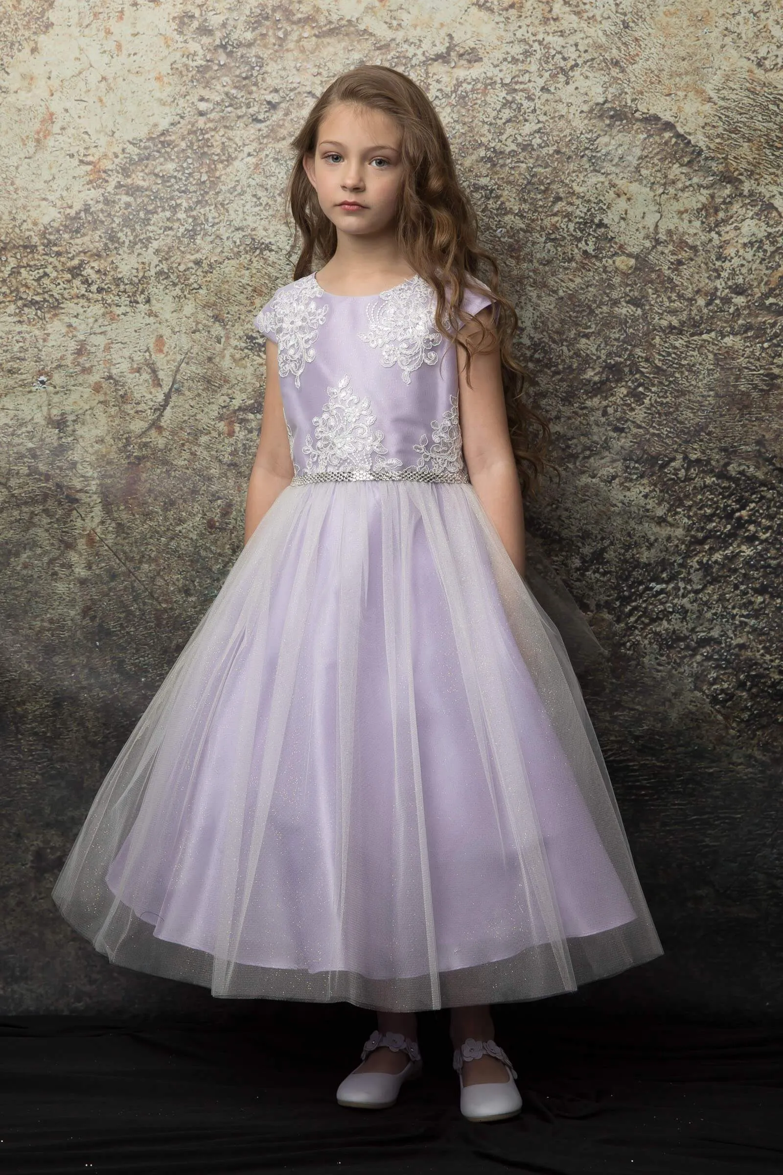 Luxurious Silk & Glittery Tulle Top Burgundy