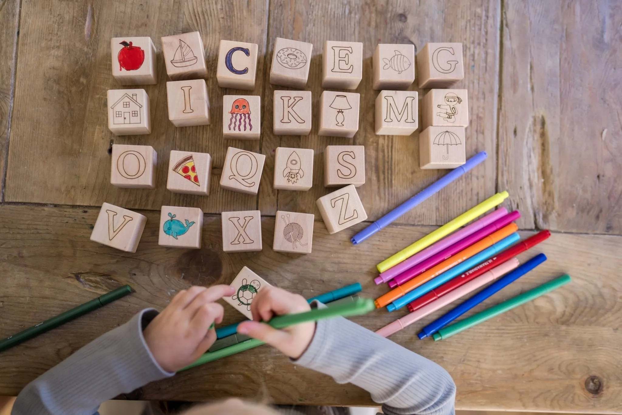 Maple ABC Block Set