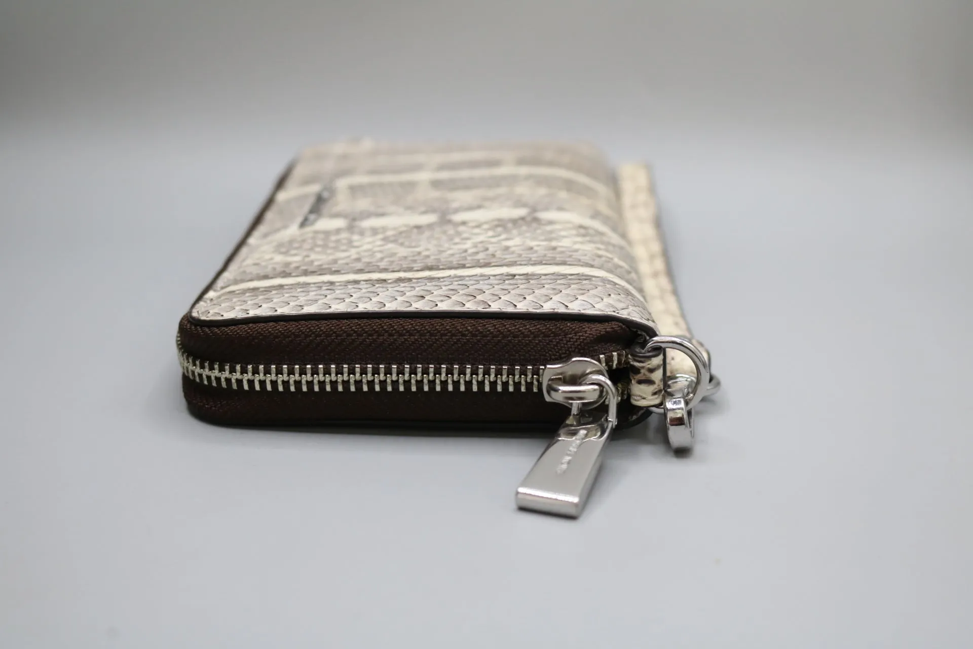 Michael Kors Snake Skin Wallet (L) 0.75" (W) 7" (H) 4"