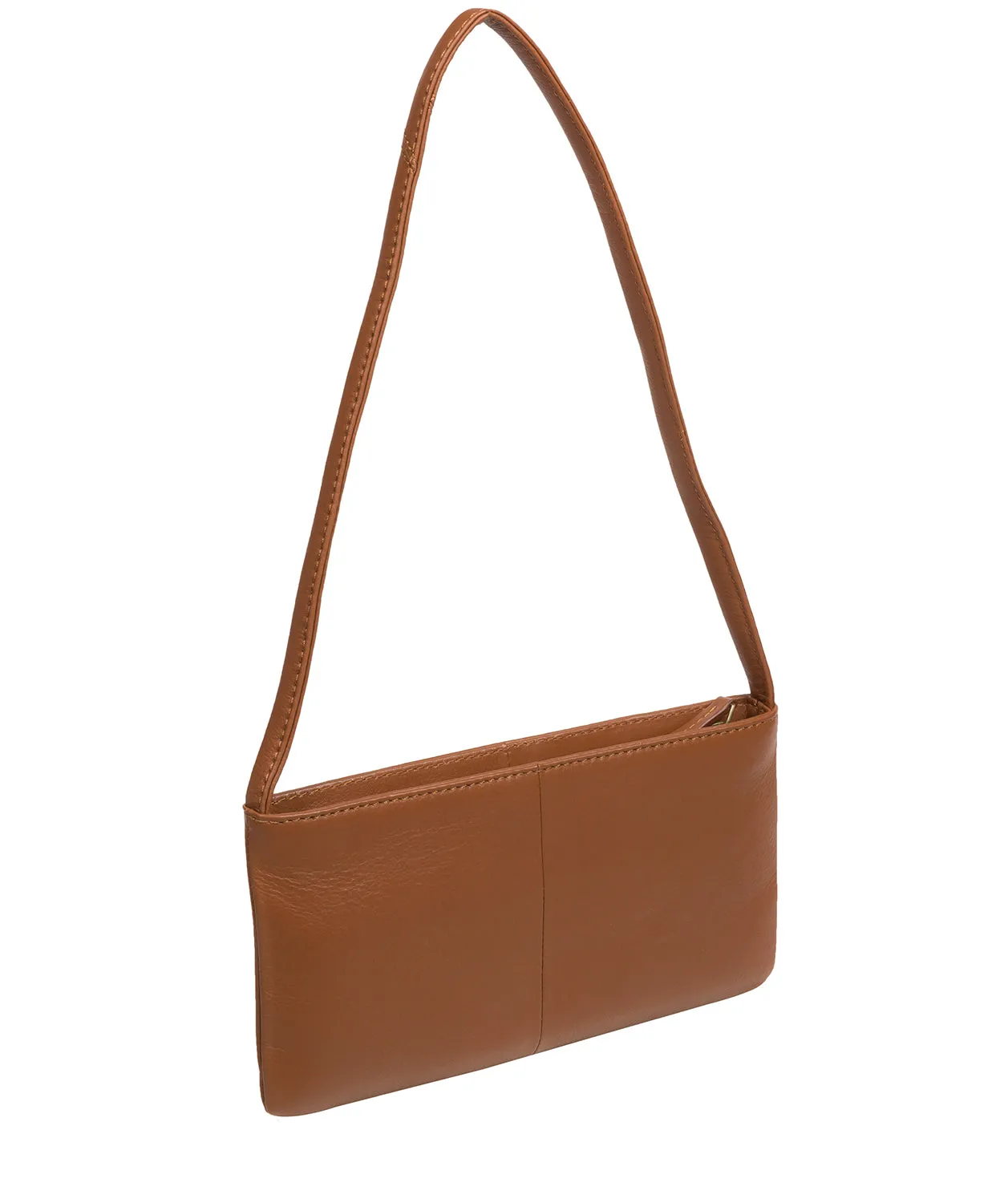 'Mimi' Tan Leather Evening Phone Bag