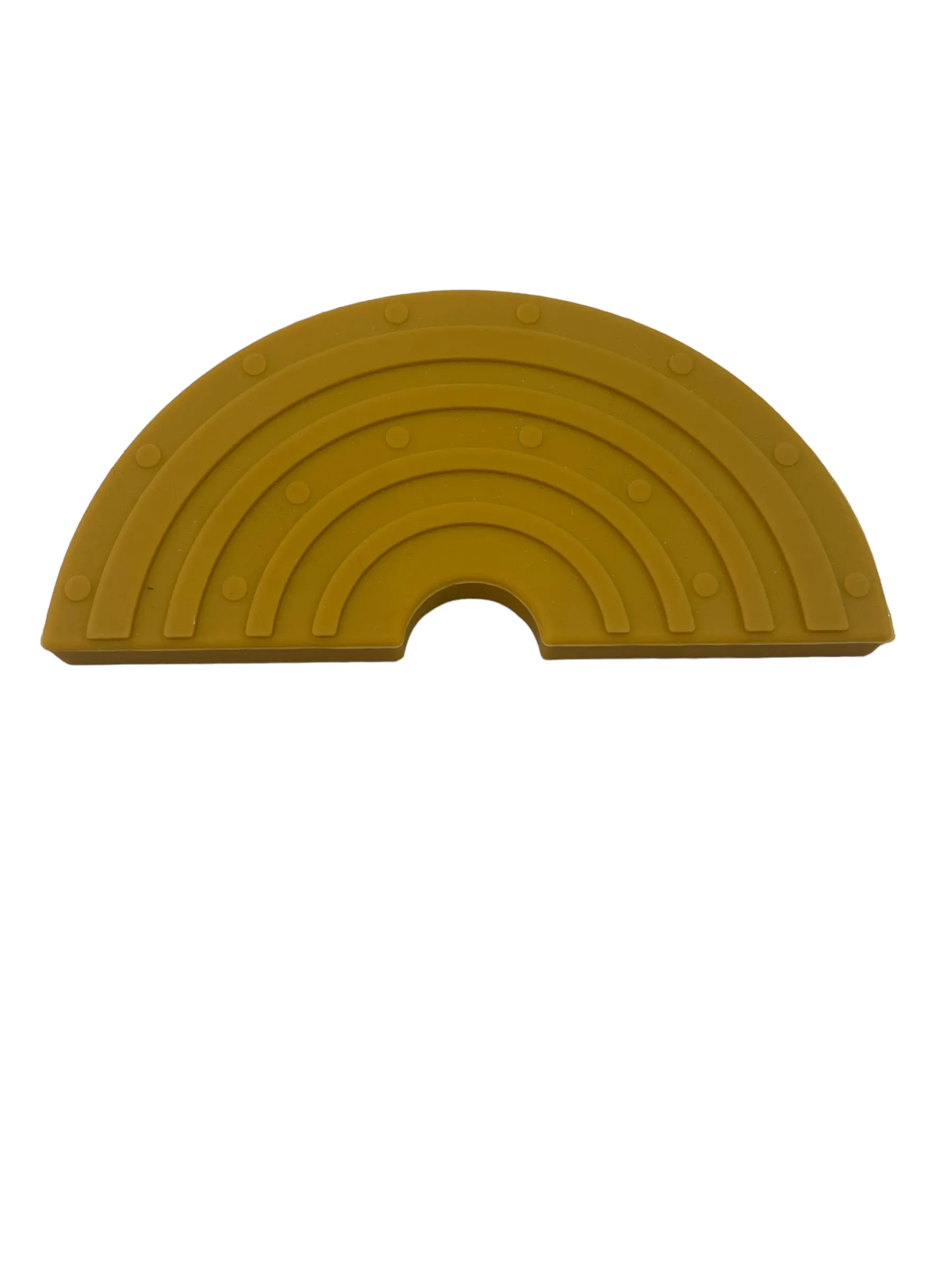 Mustard Silicone Rainbow Teether