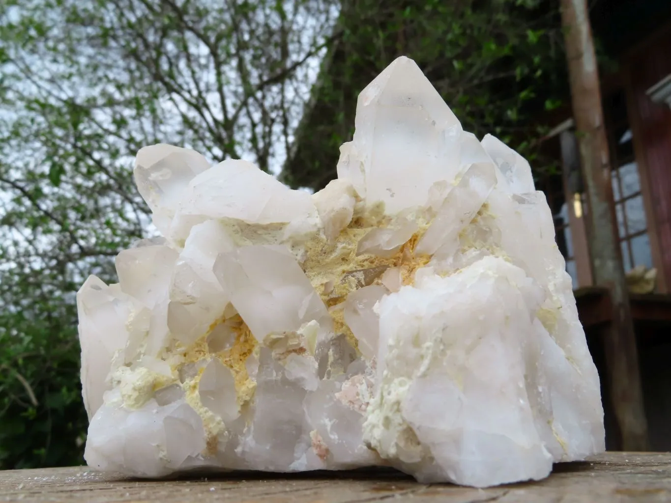 Natural Clear Madagascar Quartz Cluster x 1 From Madagascar