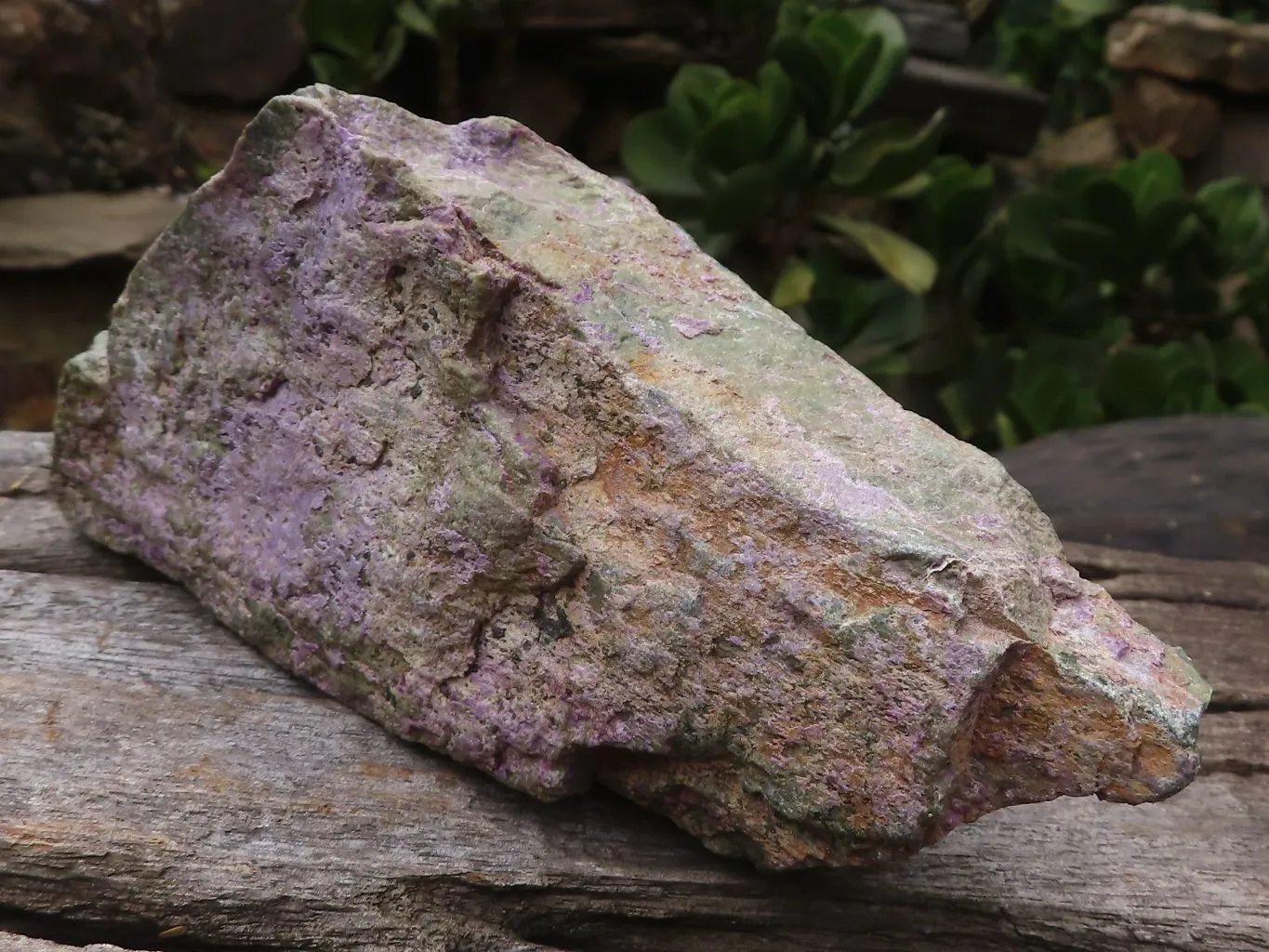 Natural Stichtite & Serpentine Specimens With Silky Purple Threads x 6 From Barberton, South Africa