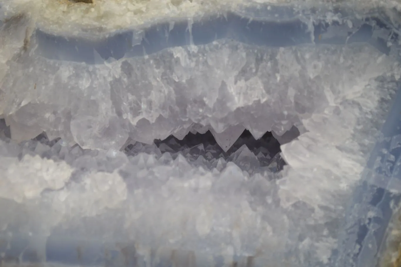 Natural XXL Blue Lace Agate Geode Specimen x 1 From Malawi