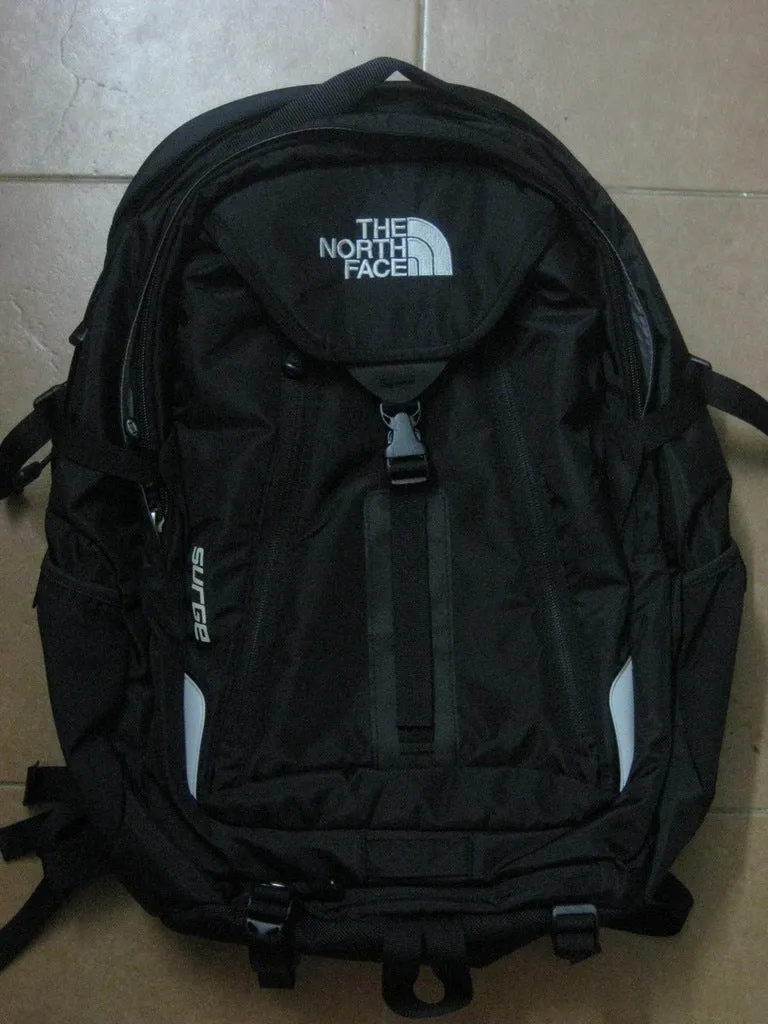 North Face SURGE Laptop Daypack Backpack BLACK