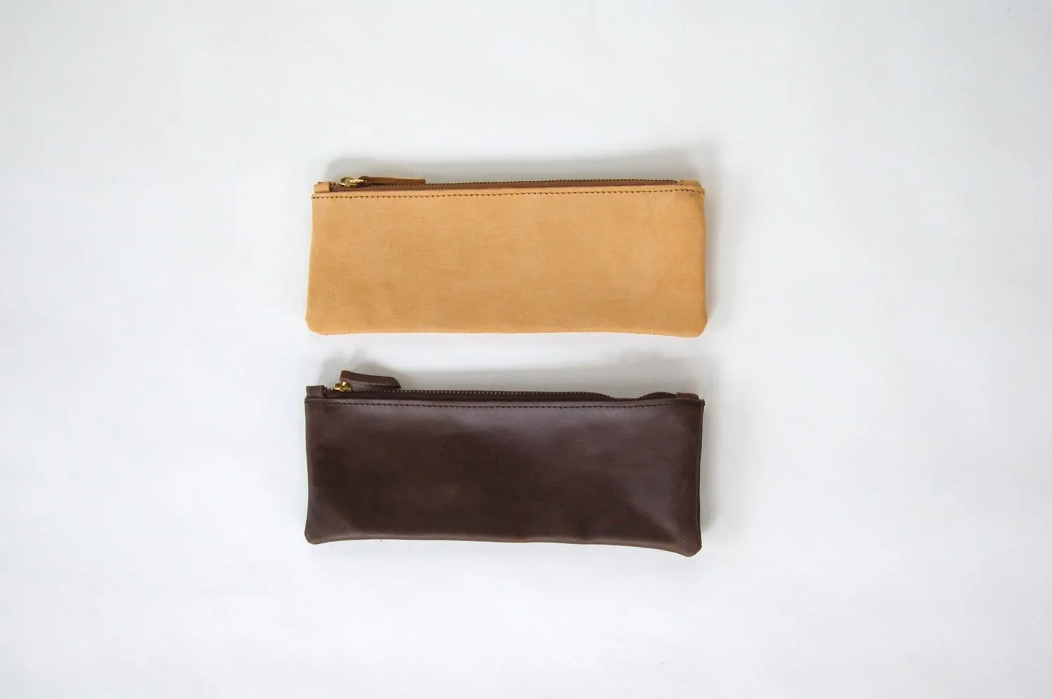 Nubuck Leather Pencil Pouch
