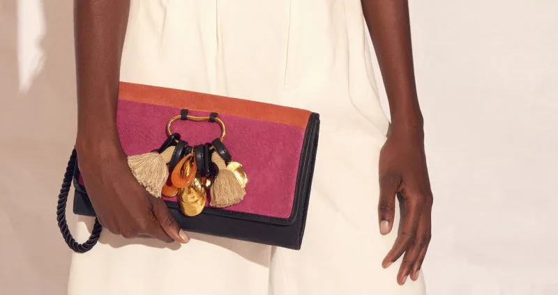 Opera Clutch in Pop Suede