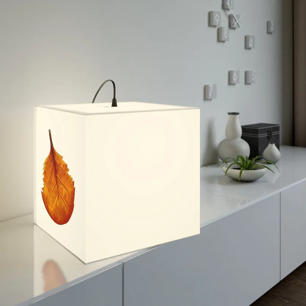 Orange Leaf Personalized Lamp