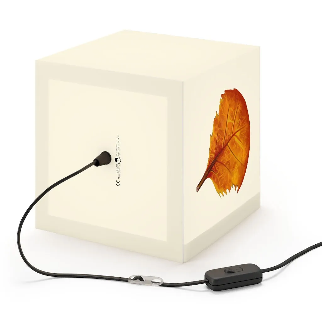 Orange Leaf Personalized Lamp