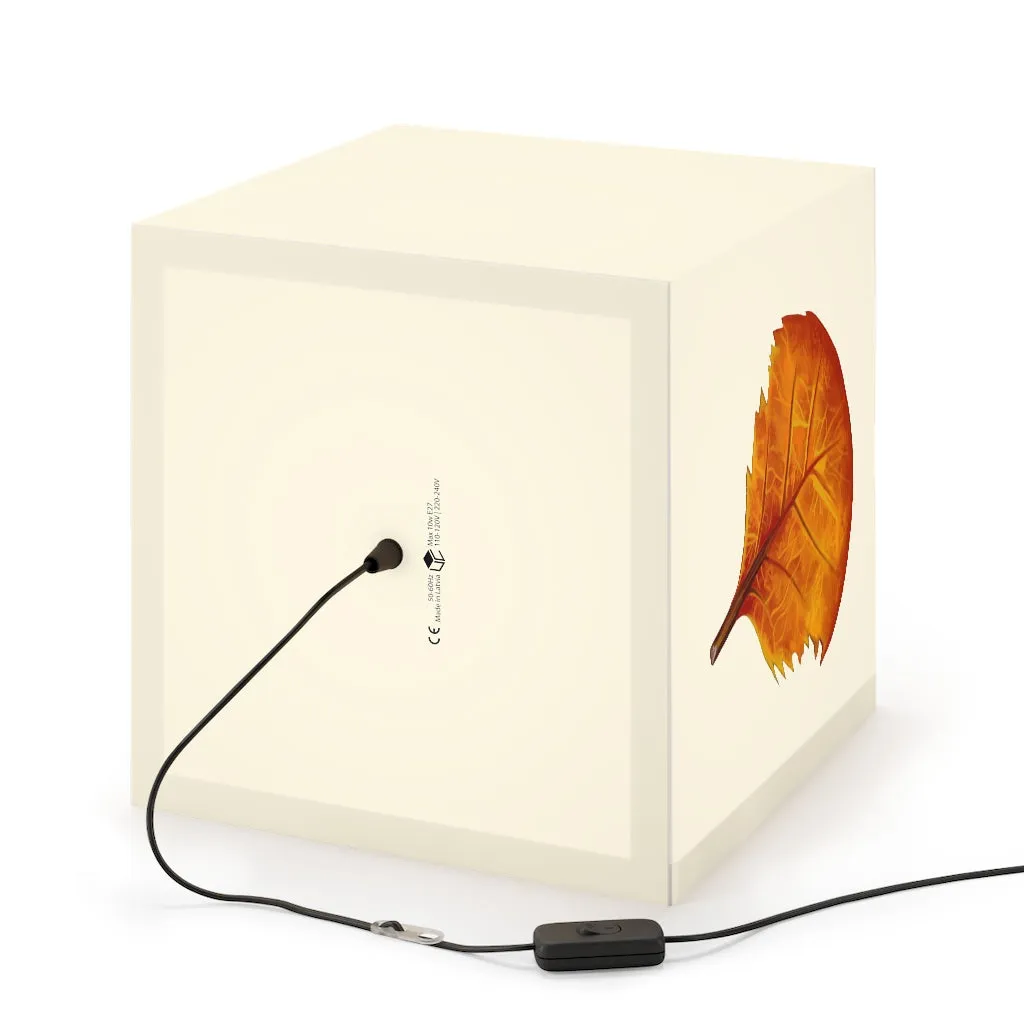 Orange Leaf Personalized Lamp