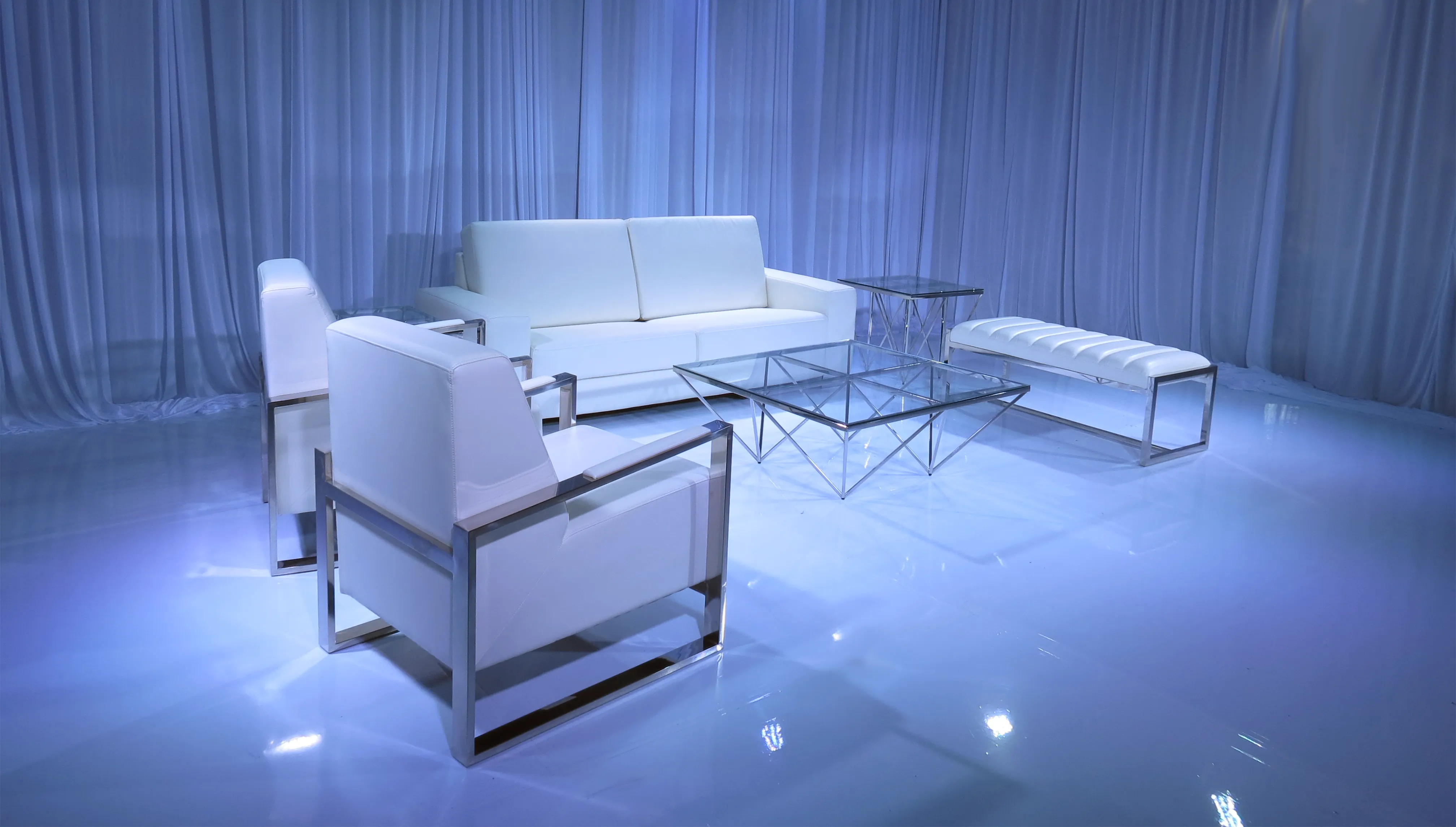 PEACHTREE SOFA GROUPING 3 - WHITE