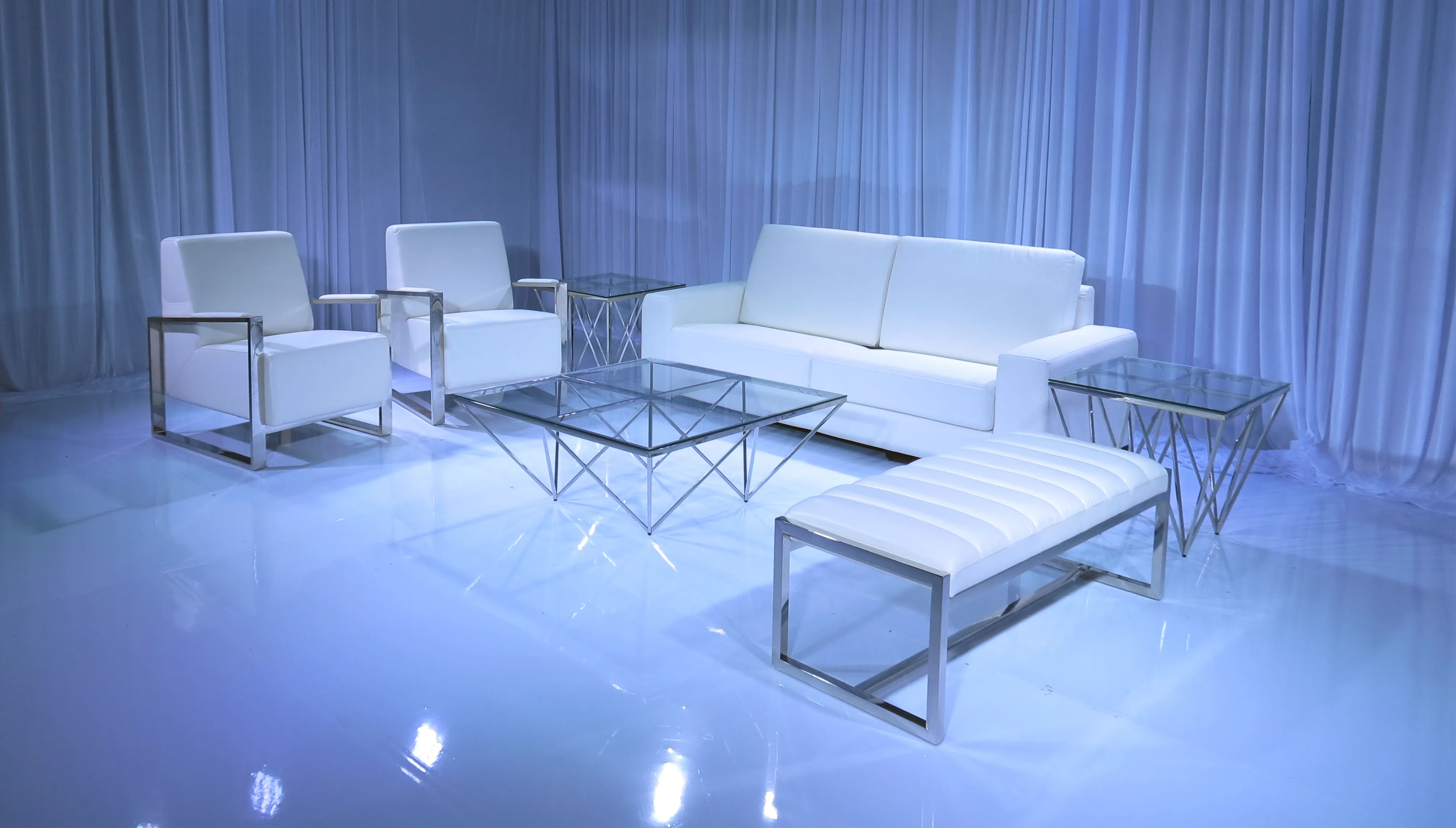 PEACHTREE SOFA GROUPING 3 - WHITE