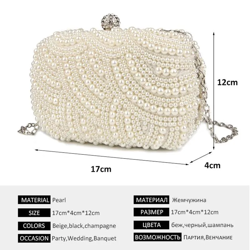 Pearl Clutch Bags Women's Purse
