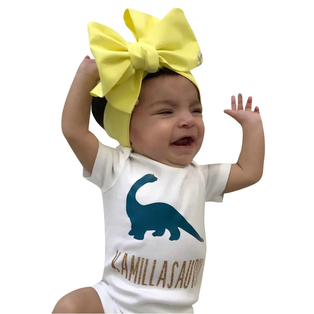 Personalized Infant Dinosaur Baby Romper Onesie
