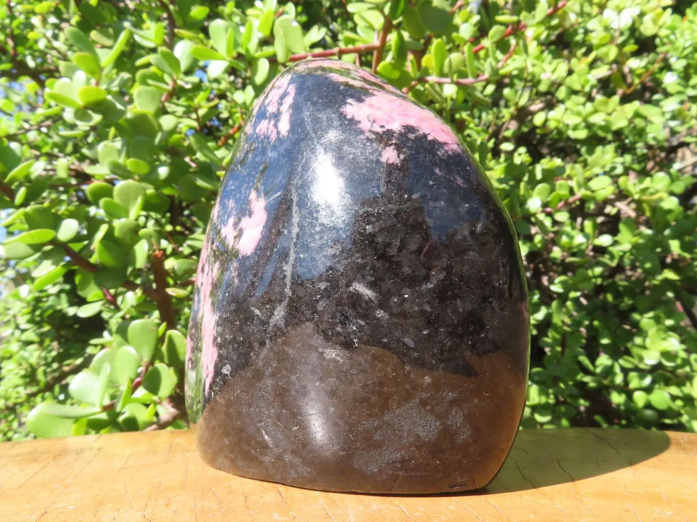 Polished Rhodonite Standing Free Form x 1 From Madagascar