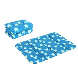 Portable Dirty Park Folding Picnic Mat Moisture-proof and Cool Cushion(Yunfan Sea)