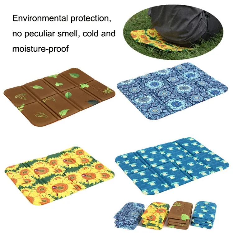 Portable Dirty Park Folding Picnic Mat Moisture-proof and Cool Cushion(Yunfan Sea)