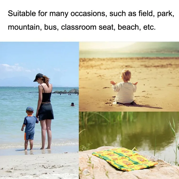 Portable Dirty Park Folding Picnic Mat Moisture-proof and Cool Cushion(Yunfan Sea)