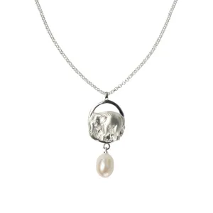 Precious Elephant Necklace - Silver