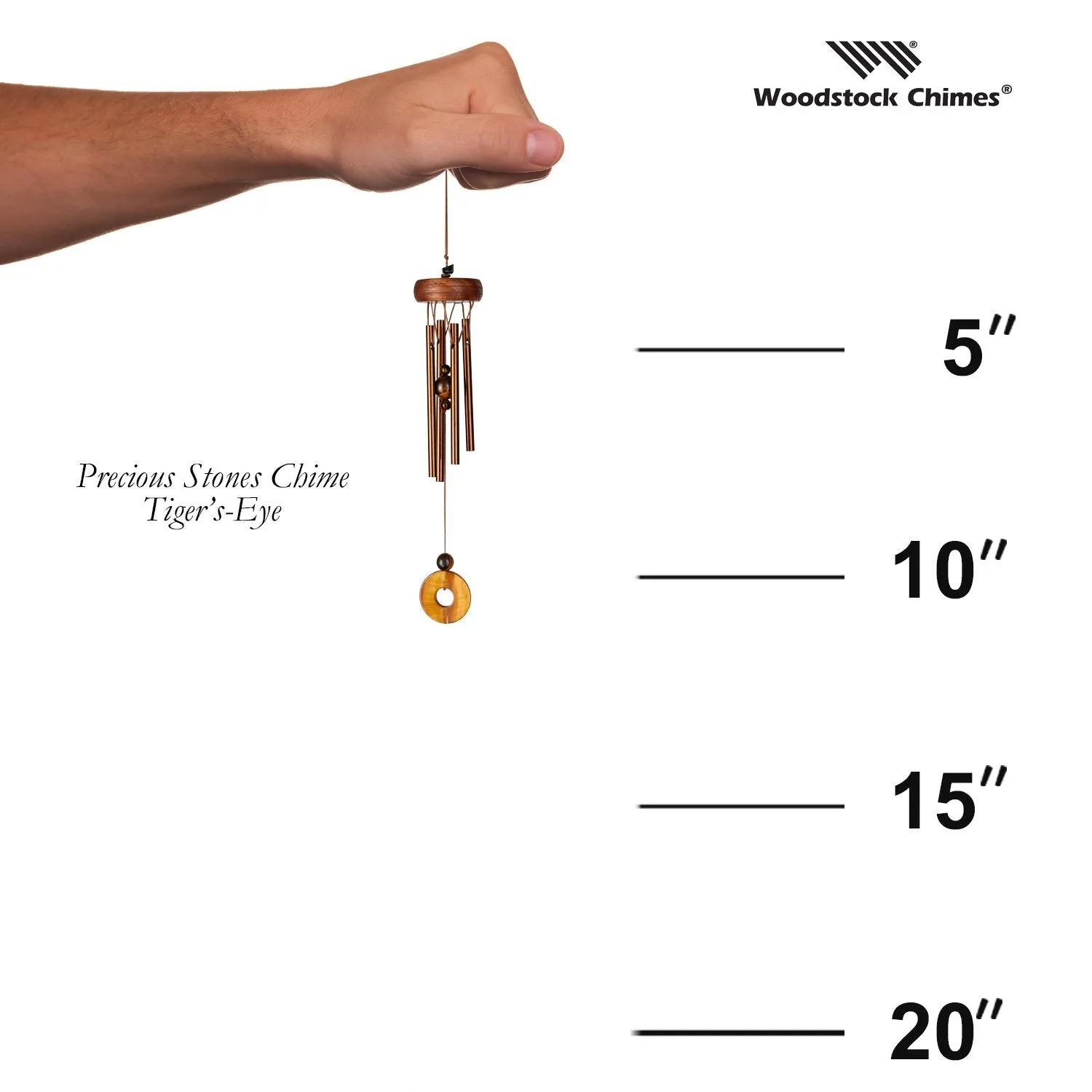 Precious Stones Chime - Tiger's-Eye