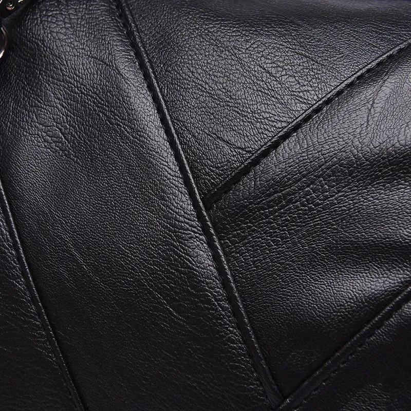 PU Leather Top-handle Shoulder Bags for Women