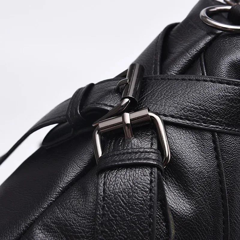 PU Leather Top-handle Shoulder Bags for Women