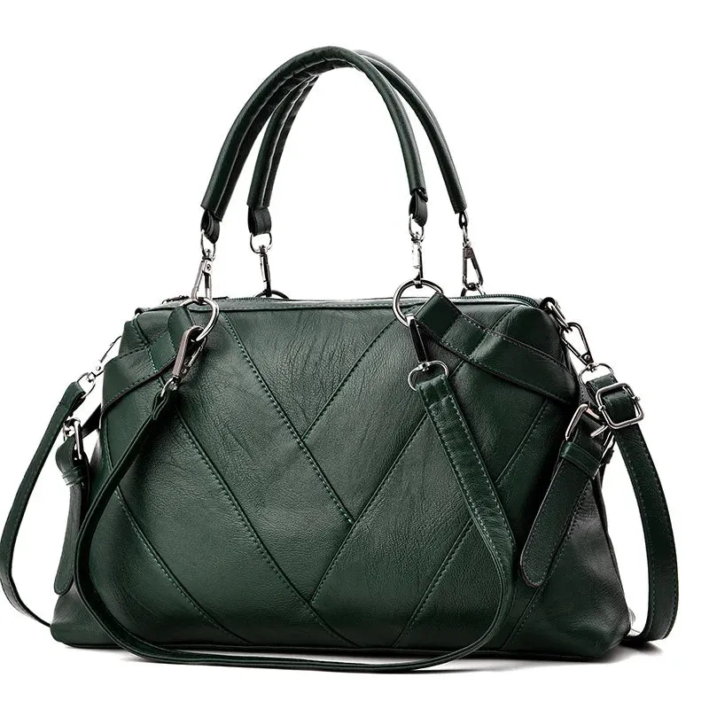 PU Leather Top-handle Shoulder Bags for Women