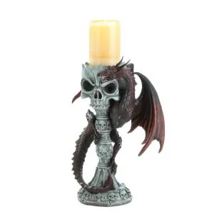 Red Dragon Candle Holder