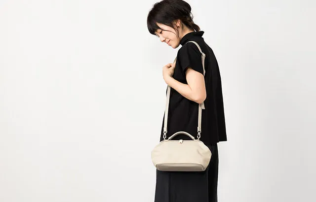 Small 2WAY handbag/shoulder Bag - Doctors Bag Design / Scarlet -