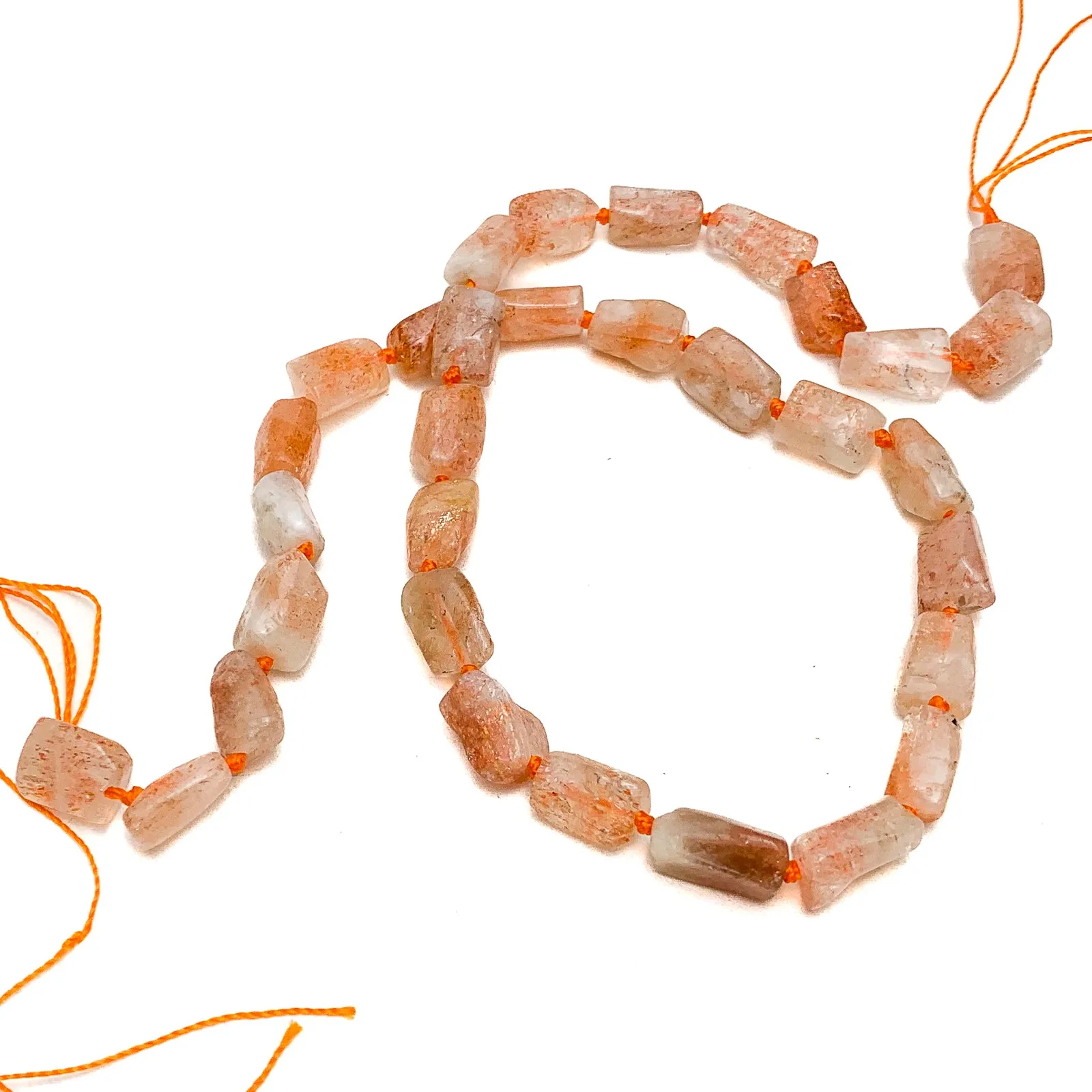 Sunstone Small Rectangles Bead Strand