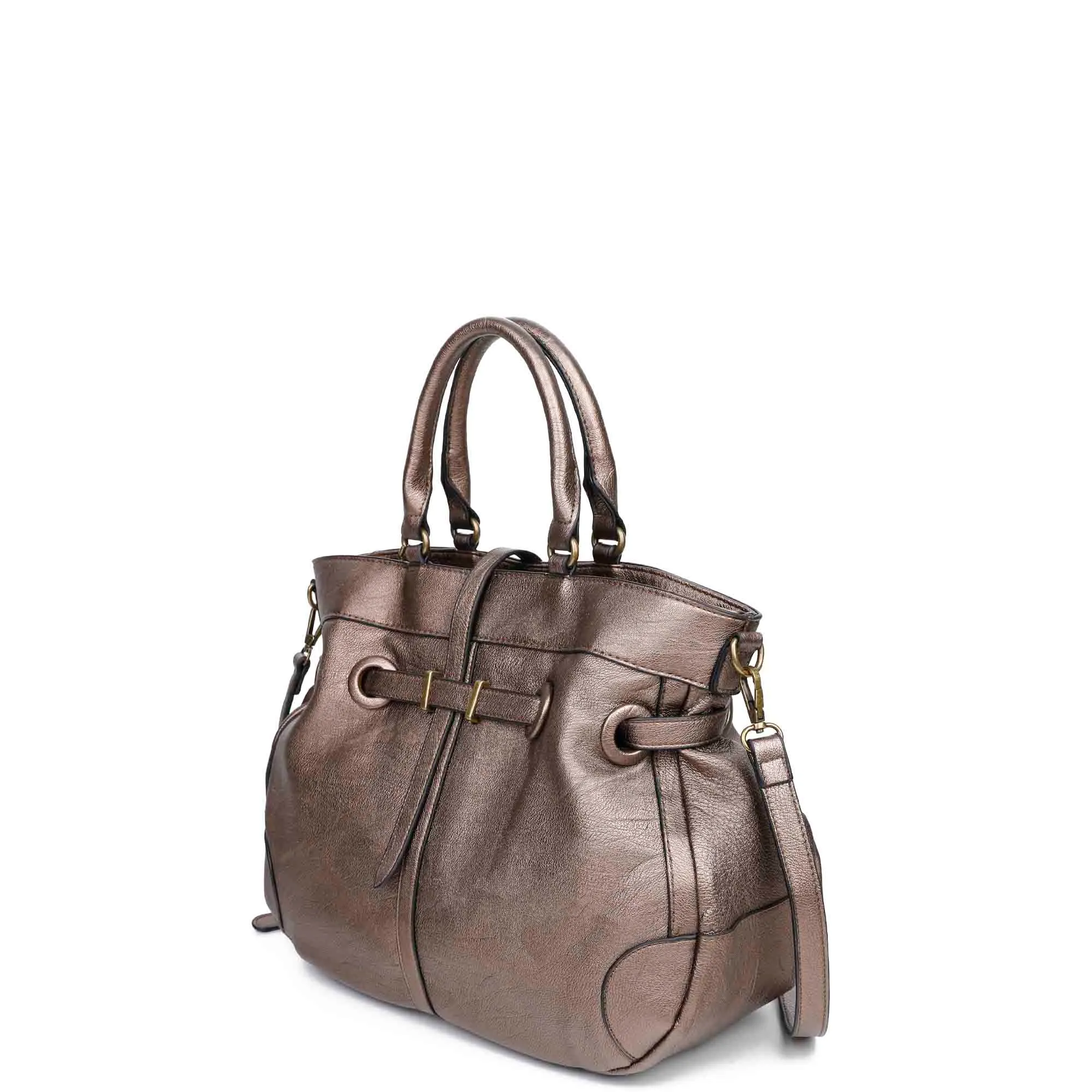 The Brandi Satchel - Bronze