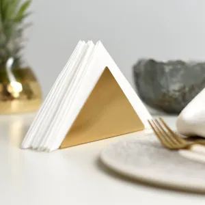 Triangular Gold Napkin Holder