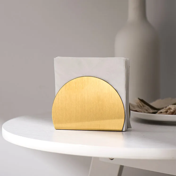 Triangular Gold Napkin Holder