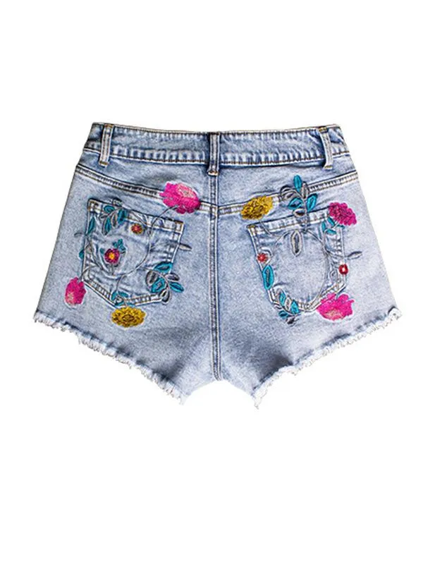 Unique Embroidered Short Bottoms