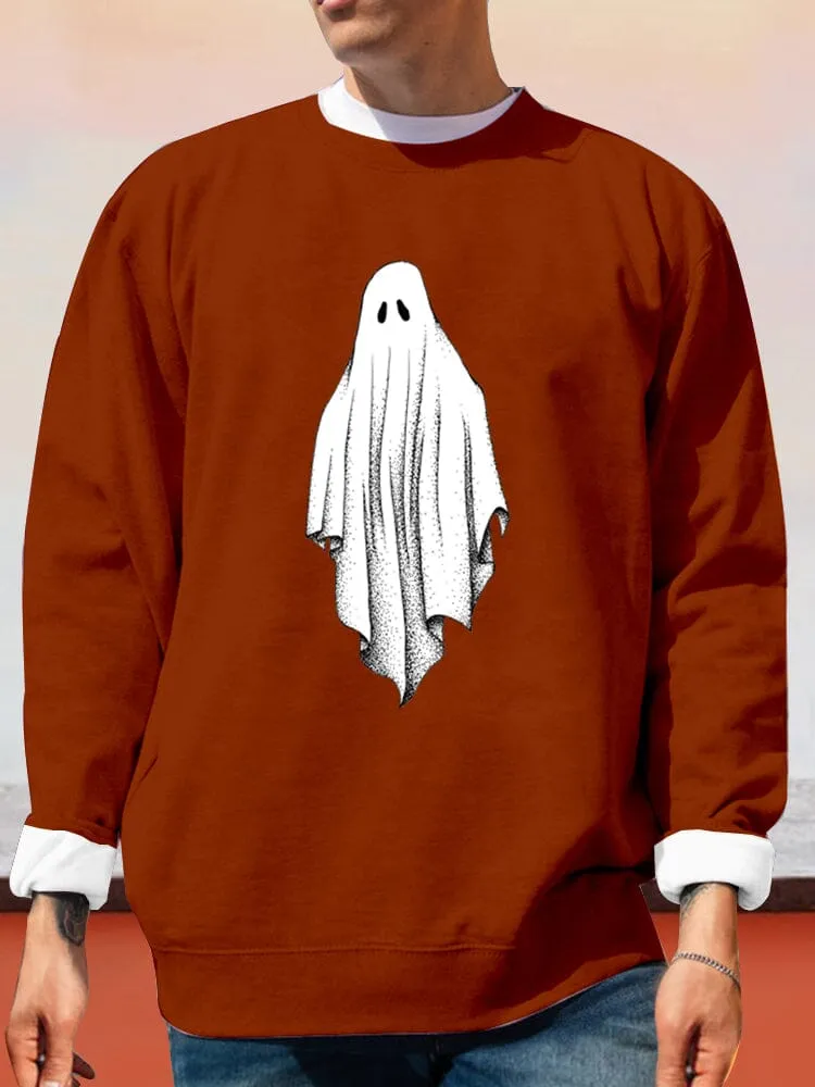 Unique Ghost Printed Sweatshirt