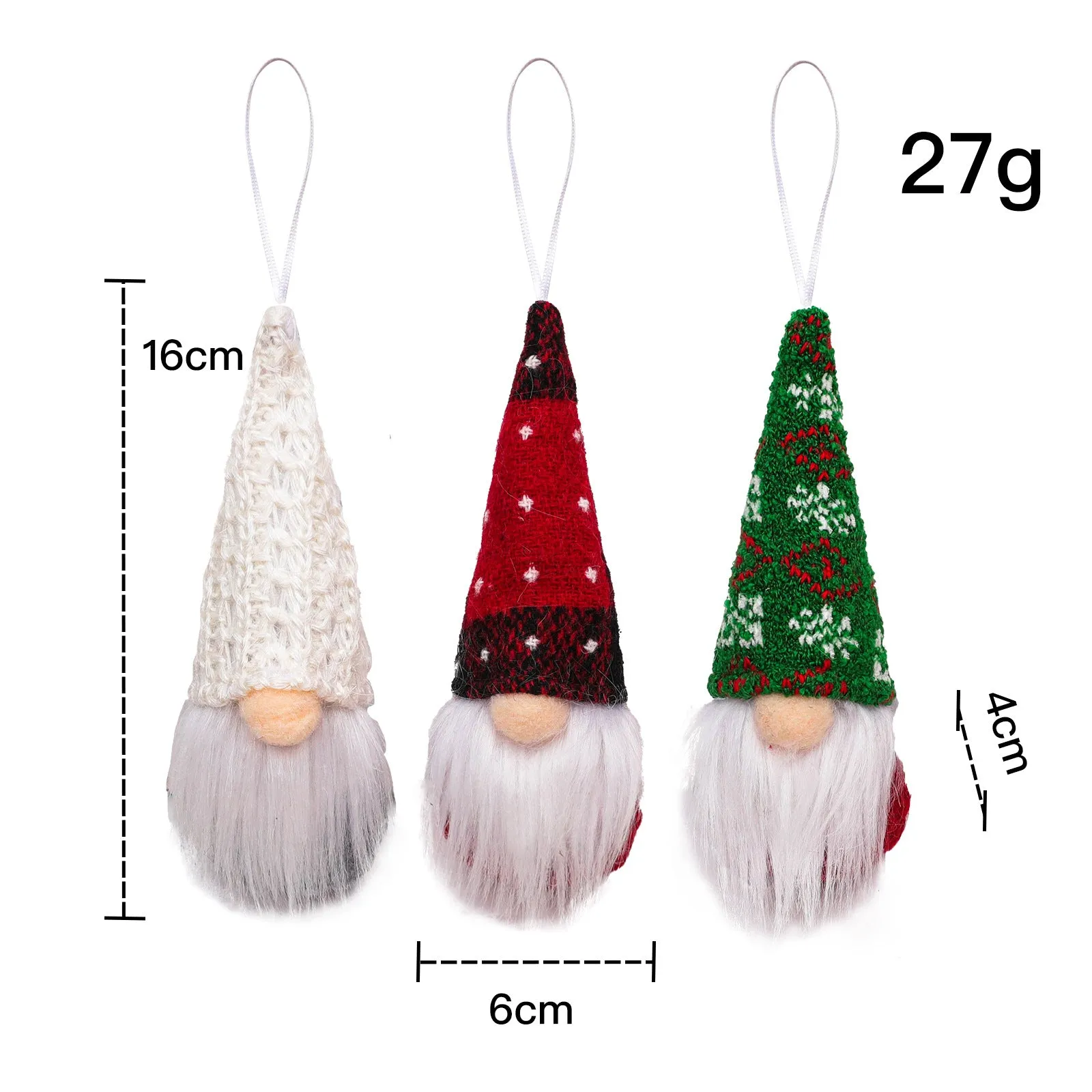 Unique Knitted Santa Decoration