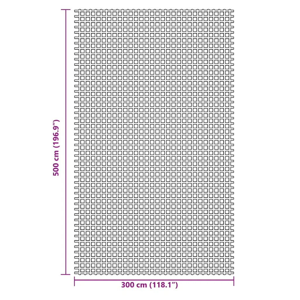 vidaXL Camping Floor Mat Blue 5x3 m